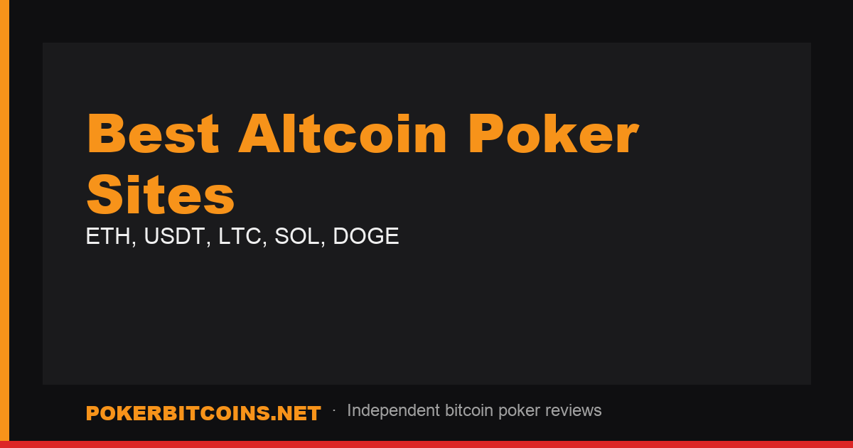 Best Altcoin Poker Sites guide cover