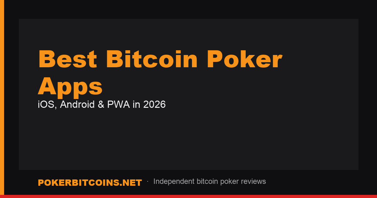 Best Bitcoin Poker Apps Ios Android guide cover