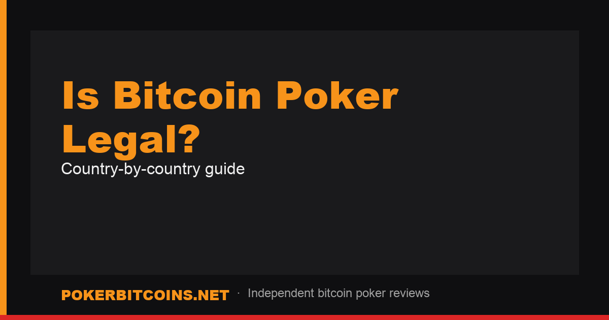 Is Bitcoin Poker Legal guide cover